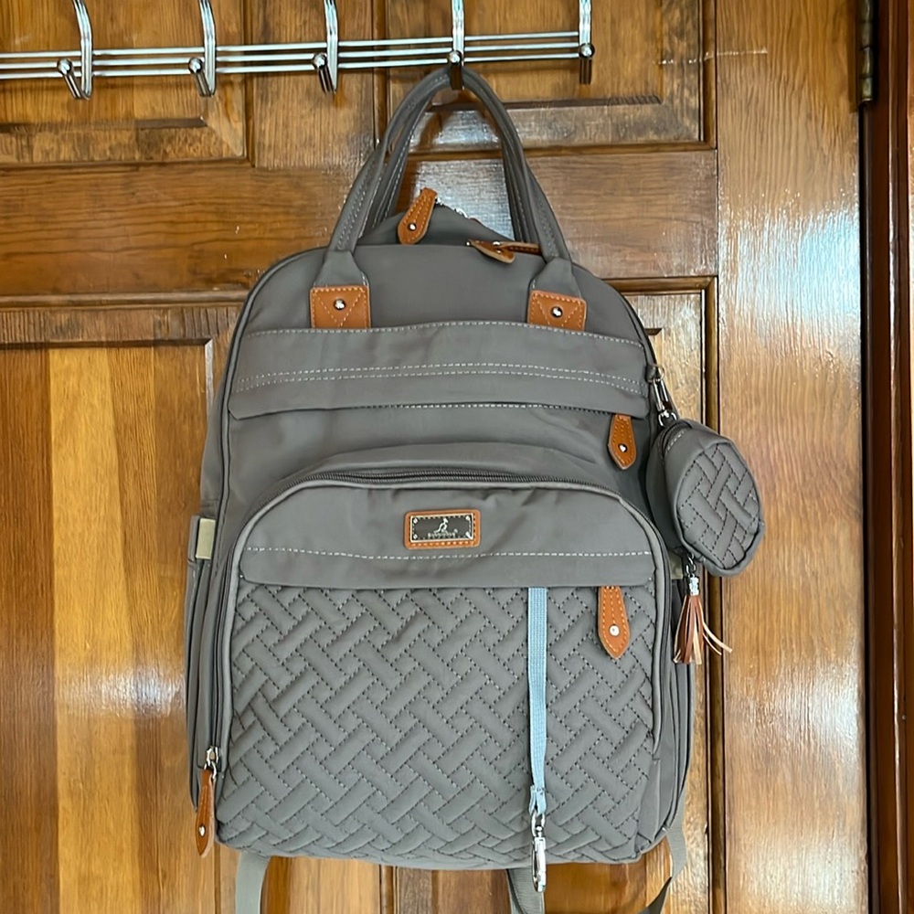 BabbleRoo Tan Baby Essentials Backback